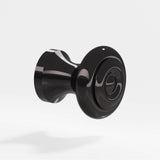 Colonial Bronze - 0.875'' diameter Round Cabinet Knob hand finished in Satin Black - Satin Black