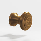 Colonial Bronze - 0.625'' diameter Round Cabinet Knob hand finished in Matte Light Statuary Bronze - Matte Light Statuary Bronze
