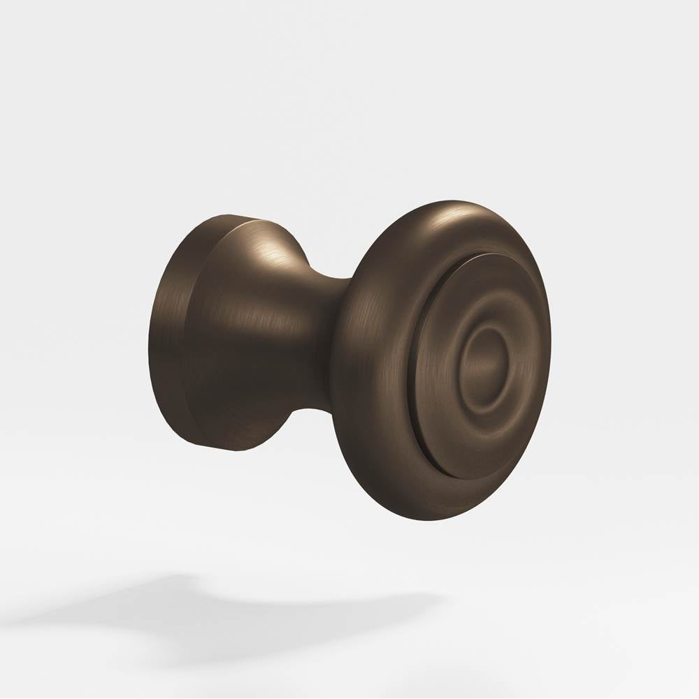 Colonial Bronze - 0.875'' diameter Round Cabinet Knob hand finished in Heritage Bronze - Heritage Bronze