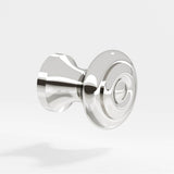 Colonial Bronze - 1.125'' diameter Round Cabinet Knob hand finished in Polished Nickel - Polished Nickel