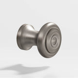 Colonial Bronze - 0.875'' diameter Round Cabinet Knob hand finished in Pewter - Pewter