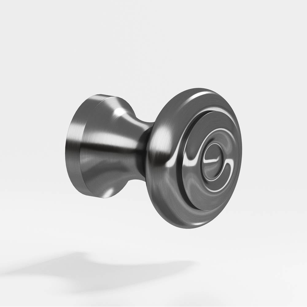 Colonial Bronze - 0.625'' diameter Round Cabinet Knob hand finished in Graphite - Graphite