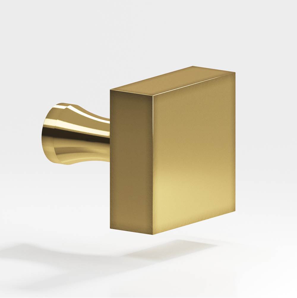 Colonial Bronze - 1.5'' Square Cabinet Knob with flared post hand finished in Antique Bronze - Antique Bronze
