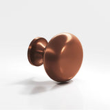 Colonial Bronze - 1.5'' diameter Round Cabinet Knob, Back-to-Back Shower Door Knob Kit hand finished in Matte Antique Copper - Matte Antique Copper