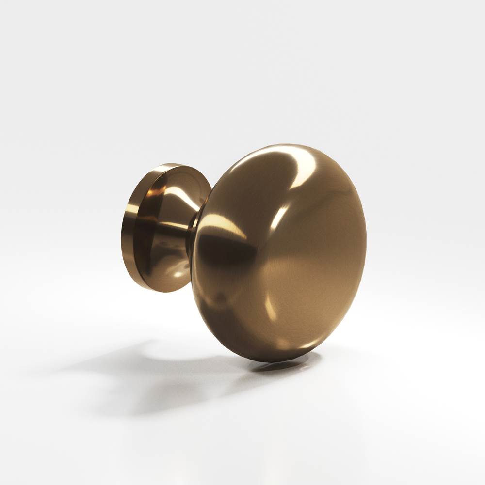 Colonial Bronze - 1.125'' diameter Round Cabinet Knob, Back-to-Back Shower Door Knob Kit hand finished in Light Statuary Bronze - Light Statuary Bronze