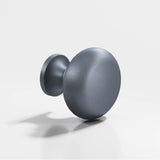 Colonial Bronze - 1.125'' diameter Round Cabinet Knob, Back-to-Back Shower Door Knob Kit hand finished in Frost Chrome - Frost Chrome