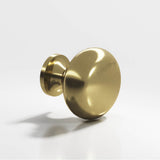 Colonial Bronze - 1.5'' diameter Round Cabinet Knob, Back-to-Back Shower Door Knob Kit hand finished in Antique Brass - Antique Brass