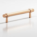 Colonial Bronze - 3'' center-to-center, 4.5'' overall, 0.46875'' diameter Round, collared Cabinet Pull with tapered posts hand finished in Satin Bronze and Satin Bronze - Satin Bronze,Satin Bronze