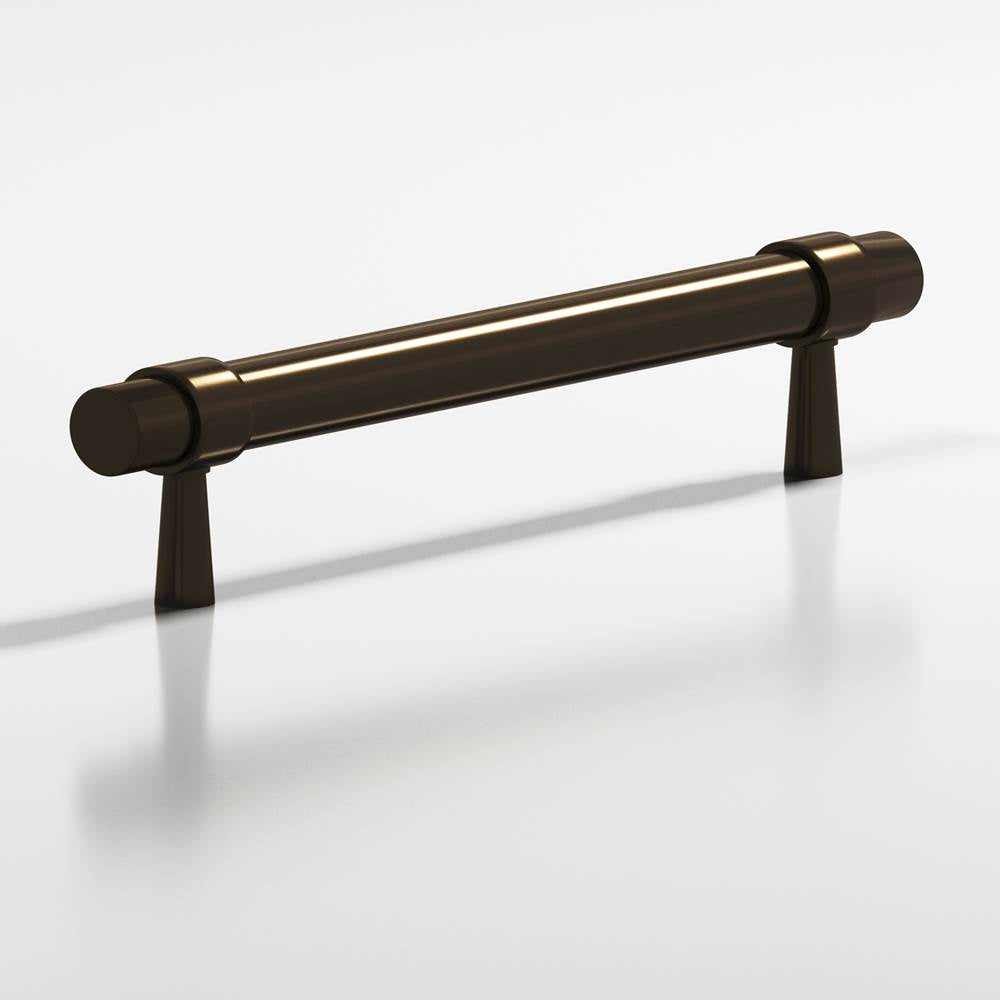 Colonial Bronze - 3'' center-to-center, 4.5'' overall, 0.46875'' diameter Round, collared Cabinet Pull with tapered posts hand finished in Oil Rubbed Bronze and Oil Rubbed Bronze - Oil Rubbed Bronze,Oil Rubbed Bronze
