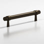 Colonial Bronze - 3.5'' center-to-center, 5'' overall, 0.46875'' diameter Round, collared Cabinet Pull with tapered posts hand finished in Oil Rubbed Bronze and Oil Rubbed Bronze - Oil Rubbed Bronze,Oil Rubbed Bronze