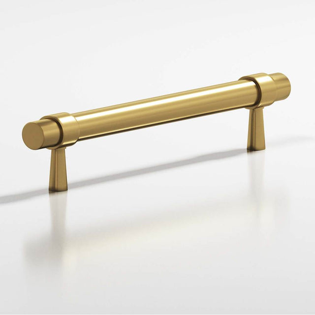 Colonial Bronze - 4'' center-to-center, 5.5'' overall, 0.46875'' diameter Round, collared Cabinet Pull with tapered posts hand finished in Matte Graphite and Matte Satin Black - Matte Graphite,Matte Satin Black