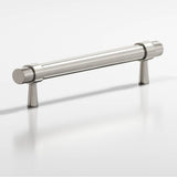 Colonial Bronze - 3'' center-to-center, 4.5'' overall, 0.46875'' diameter Round, collared Cabinet Pull with tapered posts hand finished in Nickel Stainless and Nickel Stainless - Nickel Stainless,Nickel Stainless