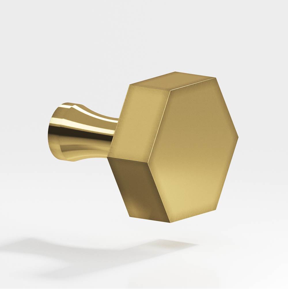 Colonial Bronze - 1.5'' Hexagonal Cabinet Knob with flared post hand finished in Antique Bronze - Antique Bronze