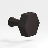 Colonial Bronze - 1.5'' Hexagonal Cabinet Knob with flared post hand finished in Matte Dark Statuary Bronze - Matte Dark Statuary Bronze