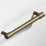 Colonial Bronze - 8'' center-to-center, 9'' overall, 0.625'' diameter Round Appliance Pull, Door Pull, Shower Door Pull with turned-down bar and straight posts hand finished in Distressed Oil Rubbed Bronze and Distressed Oil Rubbed Bronze - Distressed Oil Rubbed Bronze,Distressed Oil Rubbed Bronze