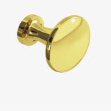 Colonial Bronze - 1.0625'' diameter Round Cabinet Knob hand finished in French Gold - French Gold