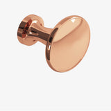 Colonial Bronze - 1.0625'' diameter Round Cabinet Knob hand finished in Polished Copper - Polished Copper