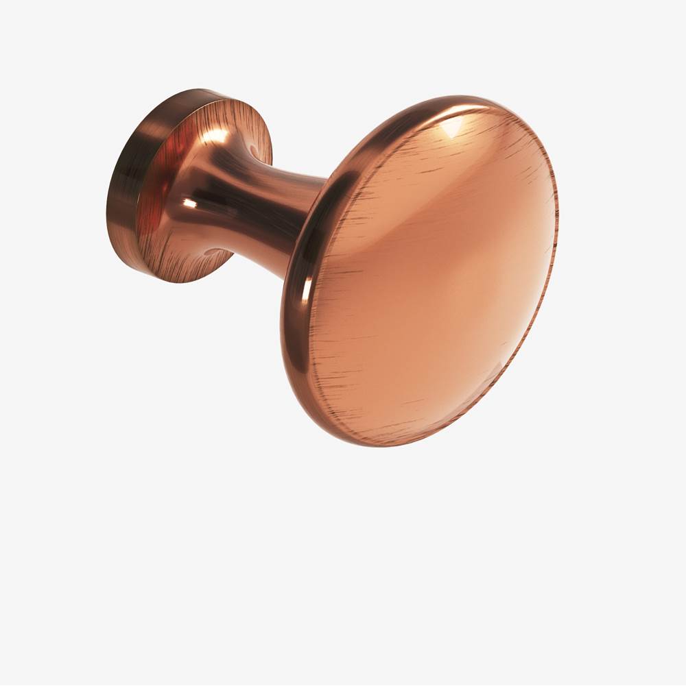 Colonial Bronze - 1.0625'' diameter Round Cabinet Knob hand finished in Antique Copper - Antique Copper