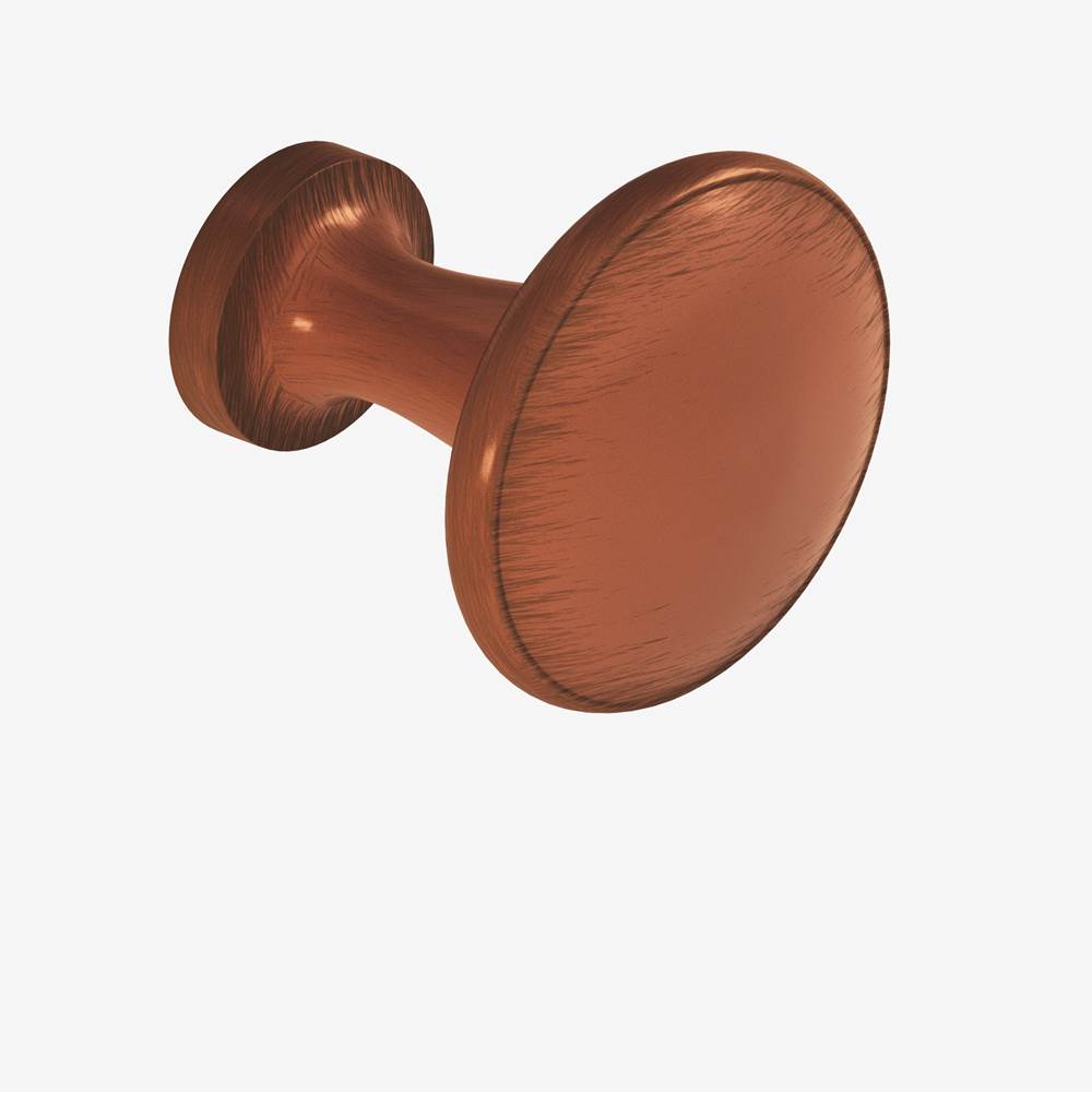 Colonial Bronze - 1.0625'' diameter Round Cabinet Knob hand finished in Matte Antique Copper - Matte Antique Copper