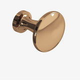 Colonial Bronze - 1.375'' diameter Round Cabinet Knob, Back-to-Back Shower Door Knob Kit hand finished in Polished Bronze - Polished Bronze