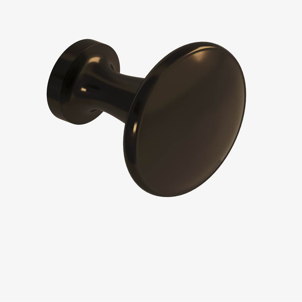 Colonial Bronze - 1.0625'' diameter Round Cabinet Knob hand finished in Oil Rubbed Bronze - Oil Rubbed Bronze