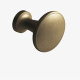 Colonial Bronze - 1.375'' diameter Round Cabinet Knob, Back-to-Back Shower Door Knob Kit hand finished in Distressed Oil Rubbed Bronze - Distressed Oil Rubbed Bronze