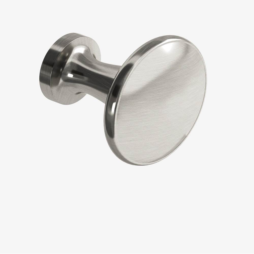 Colonial Bronze - 1.0625'' diameter Round Cabinet Knob hand finished in Satin Nickel - Satin Nickel