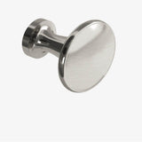 Colonial Bronze - 1.0625'' diameter Round Cabinet Knob hand finished in Satin Nickel - Satin Nickel