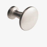 Colonial Bronze - 1.375'' diameter Round Cabinet Knob, Back-to-Back Shower Door Knob Kit hand finished in Matte Satin Nickel - Matte Satin Nickel
