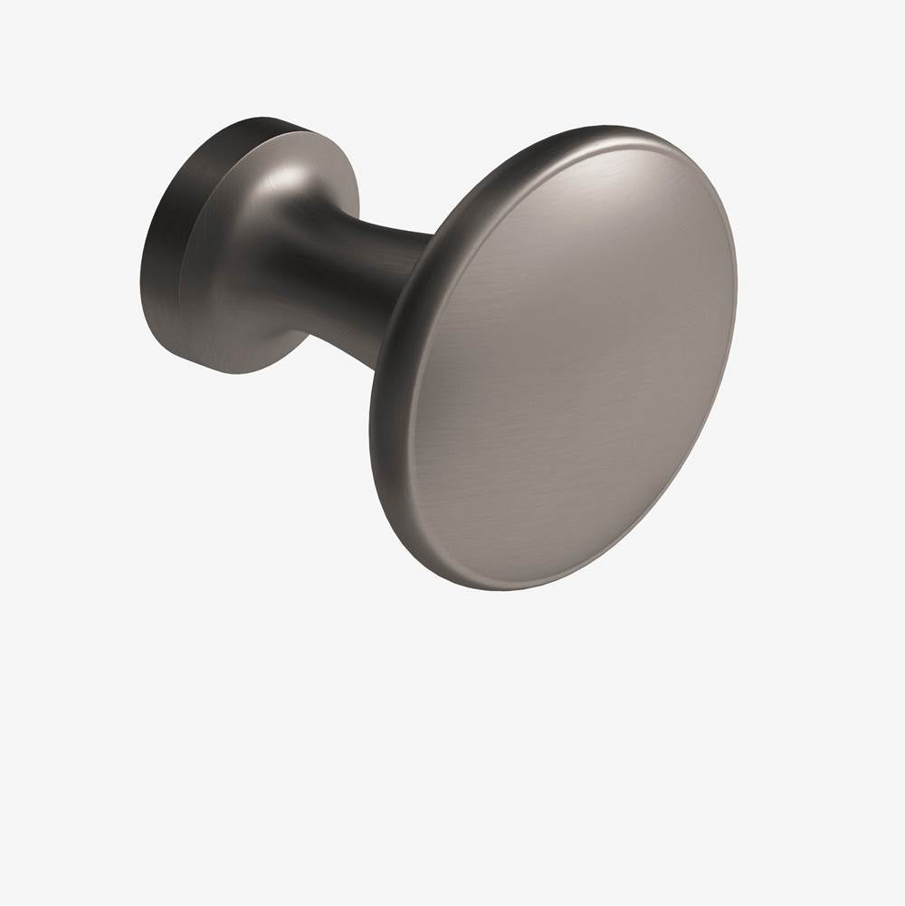 Colonial Bronze - 1.0625'' diameter Round Cabinet Knob hand finished in Pewter - Pewter
