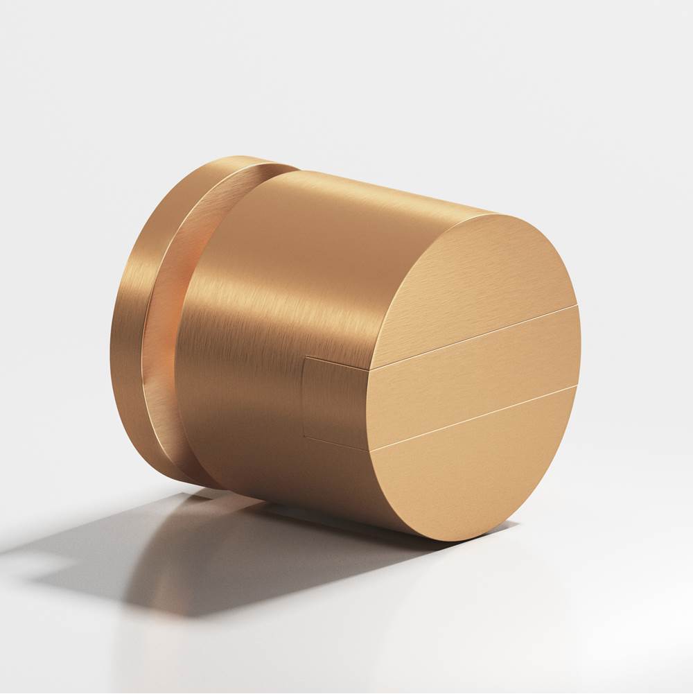 Colonial Bronze - 1'' diameter Round, grooved and striped Cabinet Knob hand finished in Matte Satin Bronze and Matte Satin Bronze - Matte Satin Bronze,Matte Satin Bronze