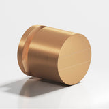 Colonial Bronze - 1'' diameter Round, grooved and striped Cabinet Knob hand finished in Matte Satin Bronze and Matte Satin Bronze - Matte Satin Bronze,Matte Satin Bronze