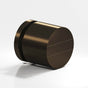 Colonial Bronze - 1'' diameter Round, grooved and striped Cabinet Knob hand finished in Oil Rubbed Bronze and Oil Rubbed Bronze - Oil Rubbed Bronze,Oil Rubbed Bronze