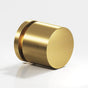 Colonial Bronze - 1'' diameter Round, grooved and striped Cabinet Knob hand finished in Matte Antique Satin Brass and Matte Dark Statuary Bronze - Matte Antique Satin Brass,Matte Dark Statuary Bronze