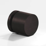 Colonial Bronze - 1'' diameter Round, grooved and striped Cabinet Knob hand finished in Matte Dark Statuary Bronze and Matte Dark Statuary Bronze - Matte Dark Statuary Bronze,Matte Dark Statuary Bronze