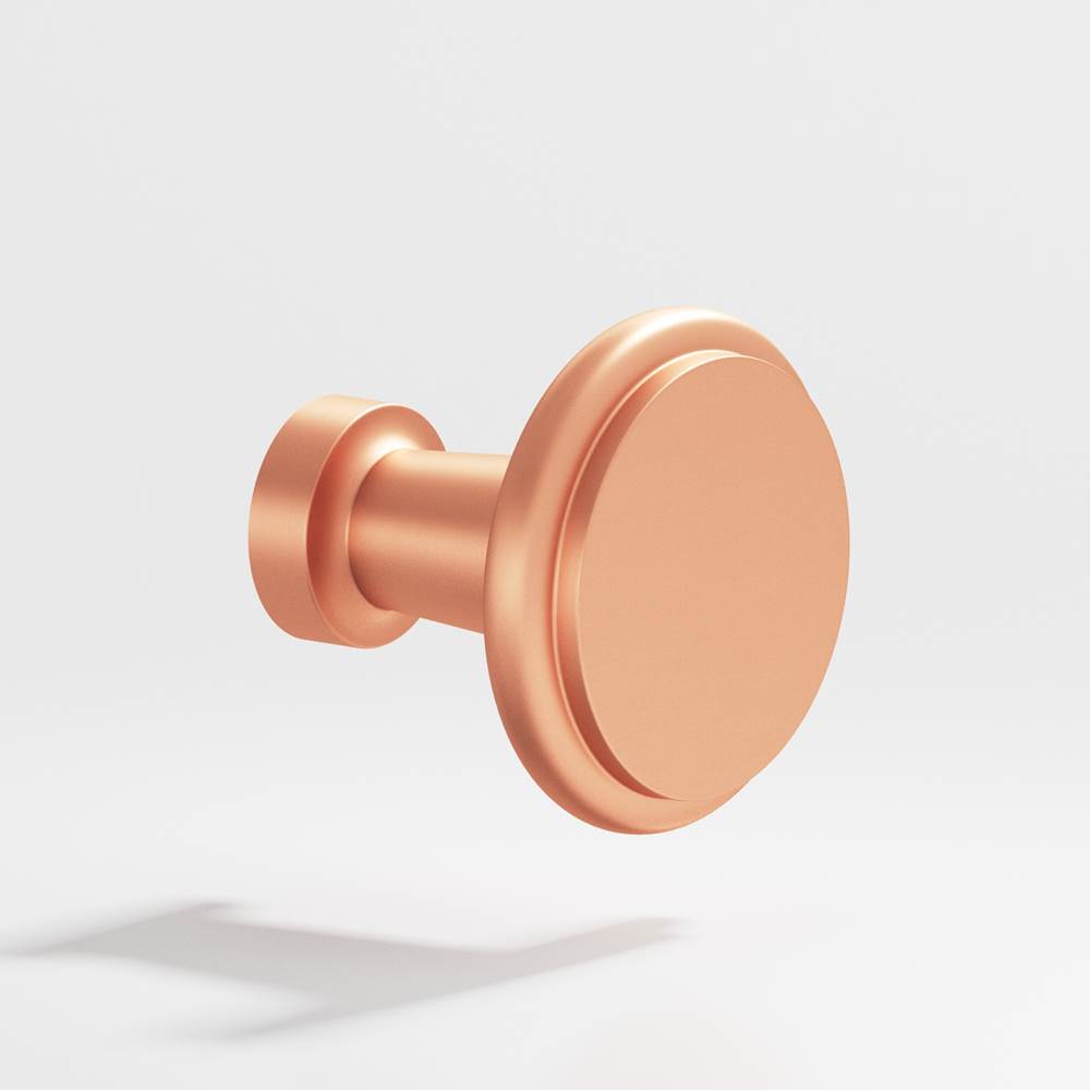 Colonial Bronze - 1.0625'' diameter Round Cabinet Knob hand finished in Matte Satin Copper - Matte Satin Copper