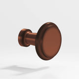Colonial Bronze - 1.0625'' diameter Round Cabinet Knob hand finished in Matte Antique Copper - Matte Antique Copper