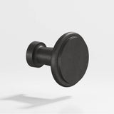 Colonial Bronze - 1.0625'' diameter Round Cabinet Knob hand finished in Distressed Satin Black - Distressed Satin Black