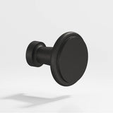 Colonial Bronze - 1.0625'' diameter Round Cabinet Knob hand finished in Frost Black - Frost Black