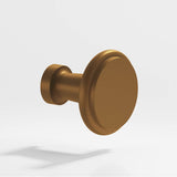 Colonial Bronze - 1.0625'' diameter Round Cabinet Knob hand finished in Matte Light Statuary Bronze - Matte Light Statuary Bronze