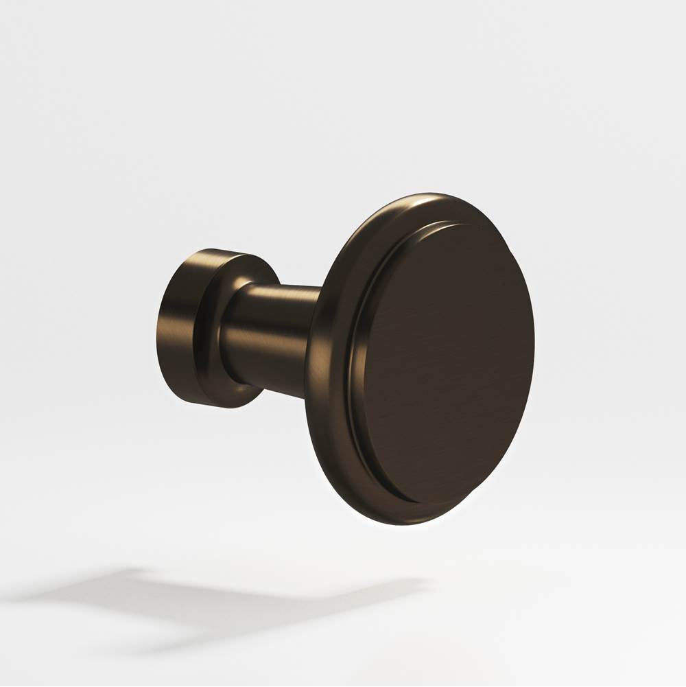 Colonial Bronze - 1.0625'' diameter Round Cabinet Knob hand finished in Oil Rubbed Bronze - Oil Rubbed Bronze
