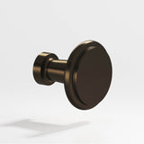 Colonial Bronze - 1.0625'' diameter Round Cabinet Knob hand finished in Oil Rubbed Bronze - Oil Rubbed Bronze