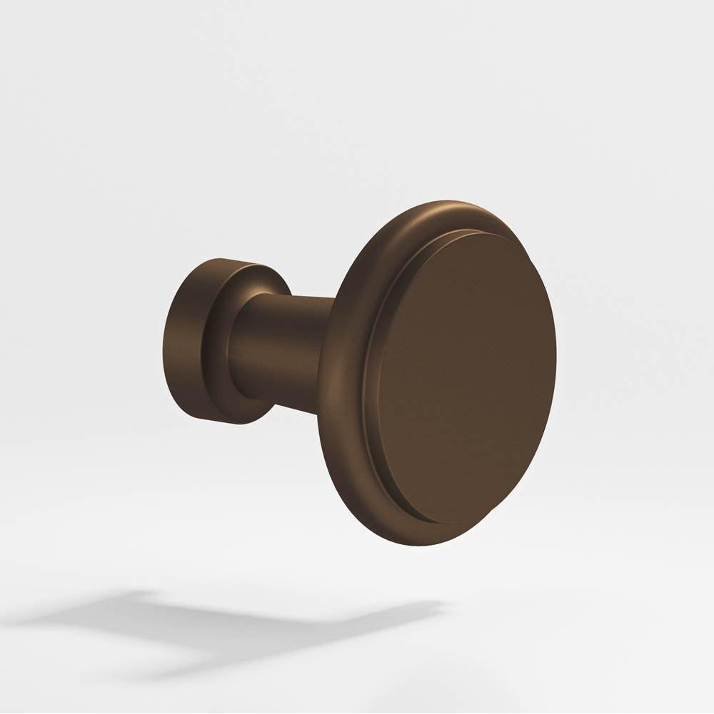 Colonial Bronze - 1.0625'' diameter Round Cabinet Knob hand finished in Matte Oil Rubbed Bronze - Matte Oil Rubbed Bronze