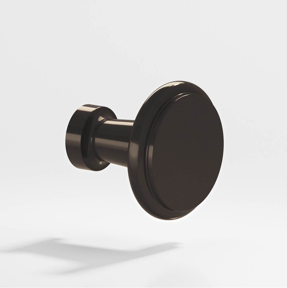 Colonial Bronze - 1.0625'' diameter Round Cabinet Knob hand finished in Dark Statuary Bronze - Dark Statuary Bronze