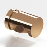Colonial Bronze - 1'' diameter Round, grooved Cabinet Knob, Back-to-Back Shower Door Knob Kit hand finished in Polished Bronze - Polished Bronze