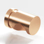 Colonial Bronze - 0.5'' diameter Round, grooved Cabinet Knob hand finished in Satin Bronze - Satin Bronze