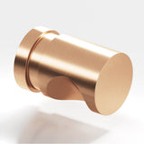 Colonial Bronze - 1'' diameter Round, grooved Cabinet Knob, Back-to-Back Shower Door Knob Kit hand finished in Satin Bronze - Satin Bronze