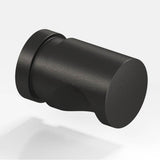 Colonial Bronze - 0.5'' diameter Round, grooved Cabinet Knob hand finished in Frost Black - Frost Black