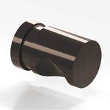Colonial Bronze - 0.5'' diameter Round, grooved Cabinet Knob hand finished in Dark Statuary Bronze - Dark Statuary Bronze