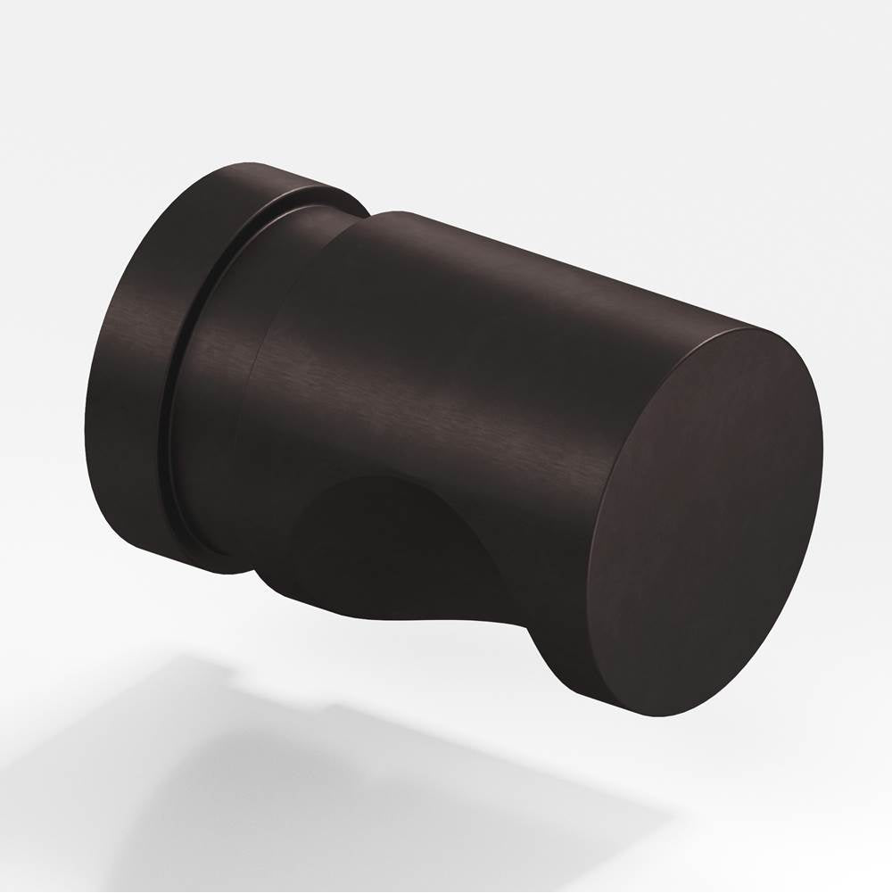 Colonial Bronze - 0.5'' diameter Round, grooved Cabinet Knob hand finished in Matte Dark Statuary Bronze - Matte Dark Statuary Bronze